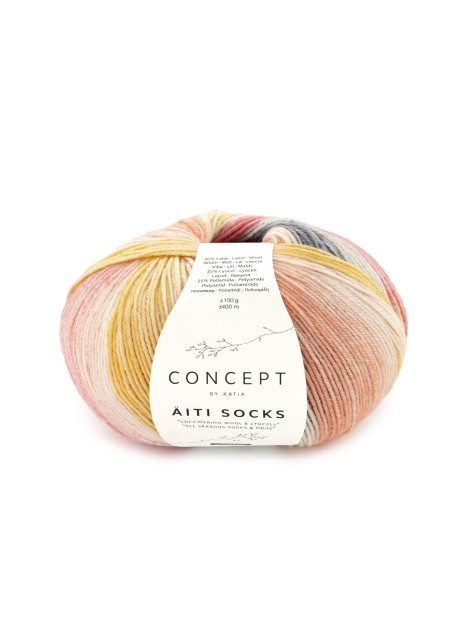 Katia Concept Aiti Socks and More Coral (203)