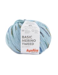 Katia Basic Merino Tweed Touch of Blue (407)