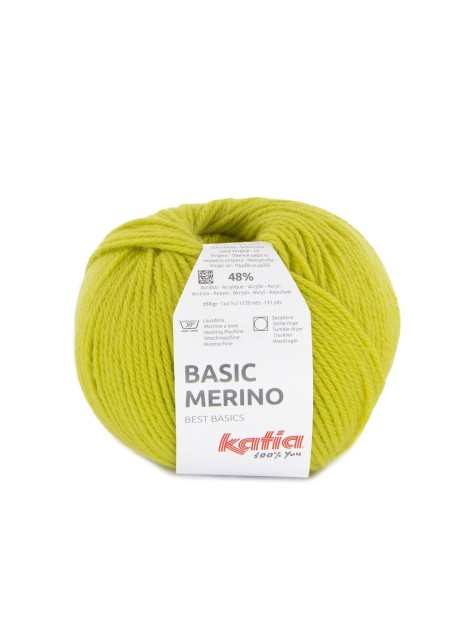 Katia Basic Merino Lime Green (100)