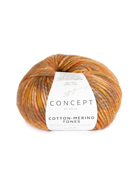 Katia Concept Cotton Merino Tones Tangerine (305)