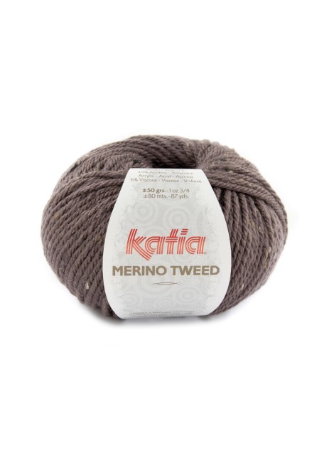 Katia Merino Tweed Aubergine (316)