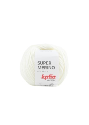 Katia Super Merino White (001)