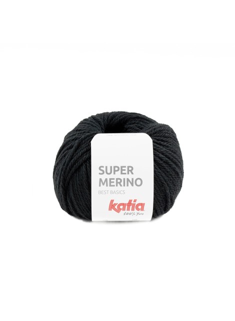 Katia Super Merino Black (002)