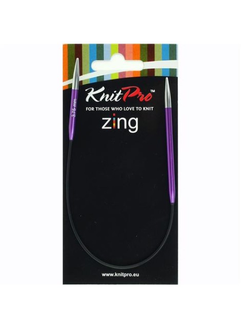 Knitpro Zing Rondbreinaald 25 cm  3.75 mm