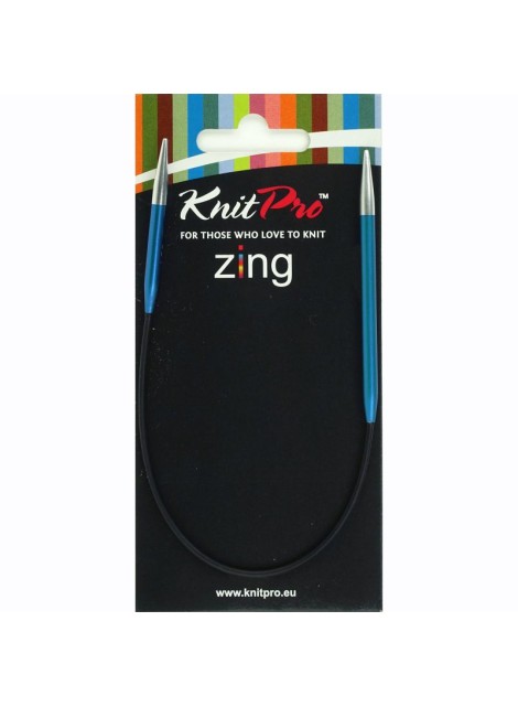 Knitpro Zing Rondbreinaald 25 cm  4 mm