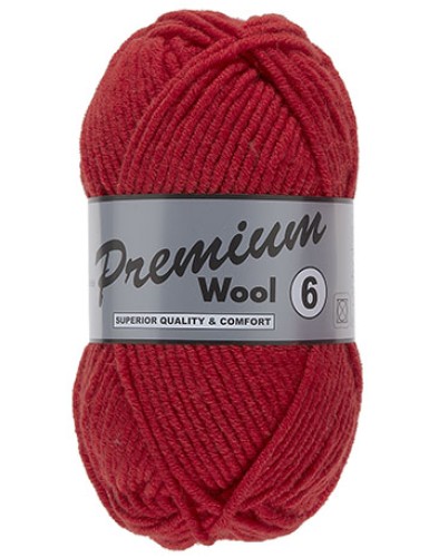 Premium Wool 6 Rood 43 (per pak / 10 bollen) (black friday)