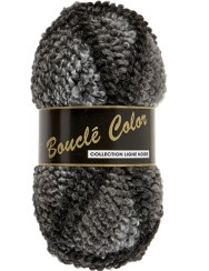 Boucle Colour Zwart 606 (per pak / 10 bollen) (black friday)