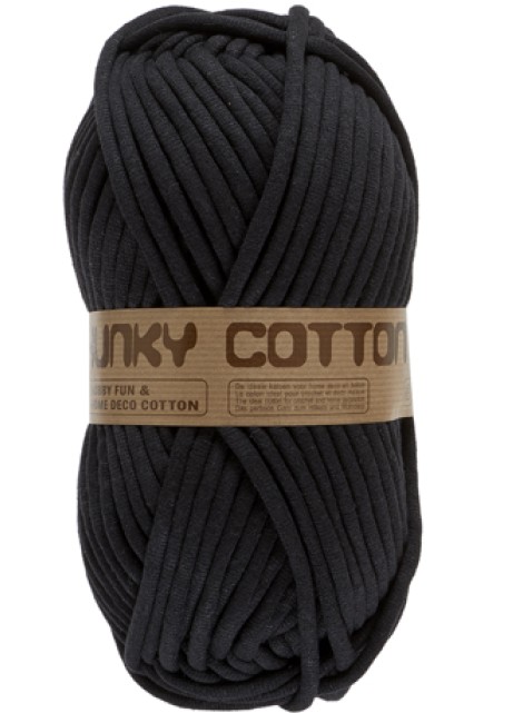 Lammy Yarns Chunky Cotton Black (001)