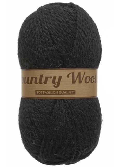 Lammy Yarns Country Wool Black (001)