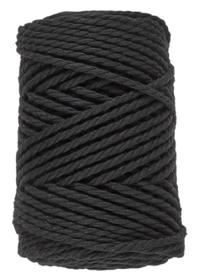 Lammy Yarns Macrame 8 (3mm) Black (001)