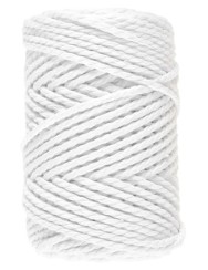 Lammy Yarns Macrame 8 (3mm) White (005)