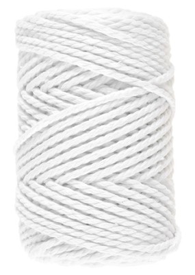 Lammy Yarns Macrame 8 (3mm) White (005)