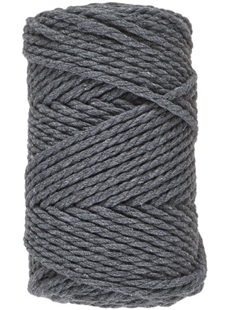 Lammy Yarns Macrame 8 (3mm) Dark Gray (038)