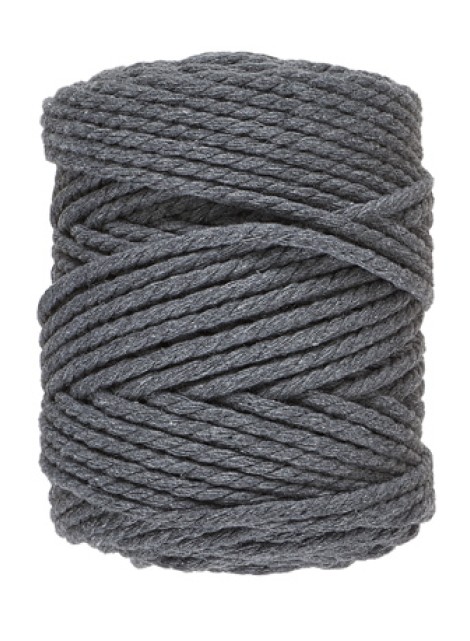 Lammy Yarns Macrame 10 (5mm) Dark Grey (038)