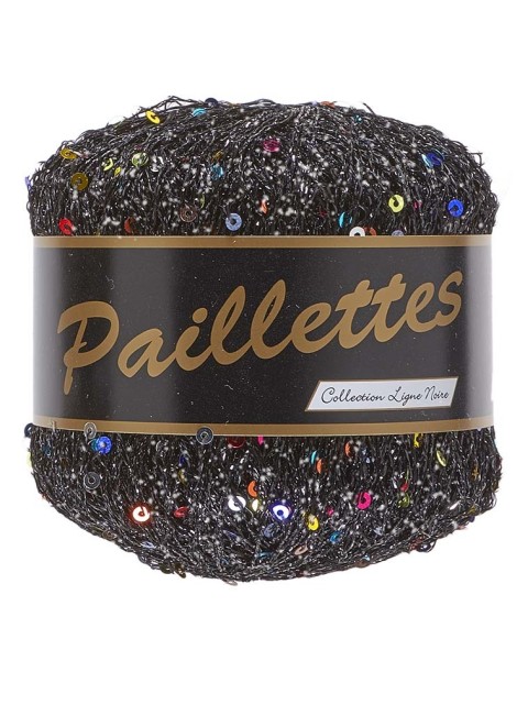 Lammy Yarns Paillettes Black (412)