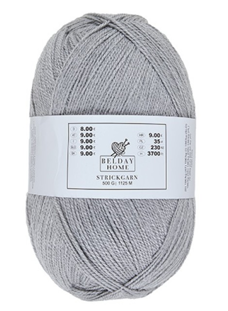 Schnellstrickgarn Grijs 038 (500 gram)