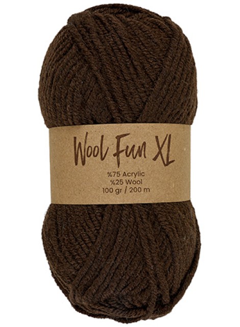 Lammy Yarns Wool Fun XL Dark Choco (007)