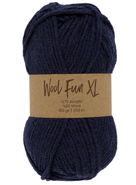 Lammy Yarns Wool Fun XL Navy (020)