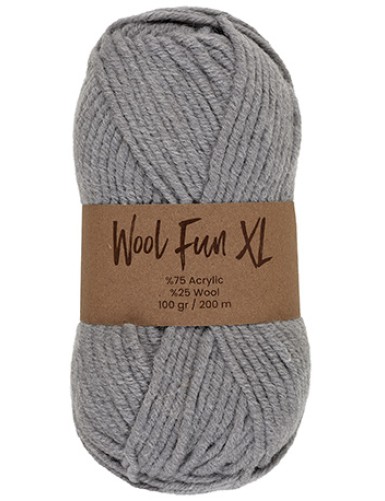 Lammy Yarns Wool Fun XL Grey (022)