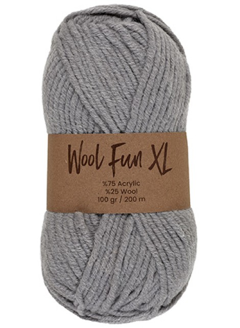 Lammy Yarns Wool Fun XL Grey (022)