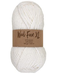 Lammy Yarns Wool Fun XL White (025)