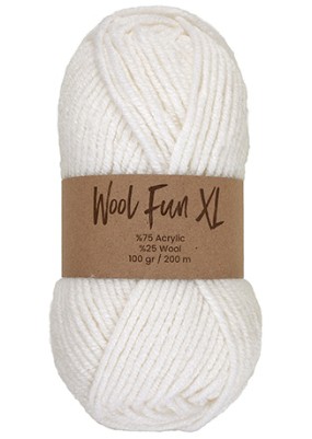 Lammy Yarns Wool Fun XL White (025)