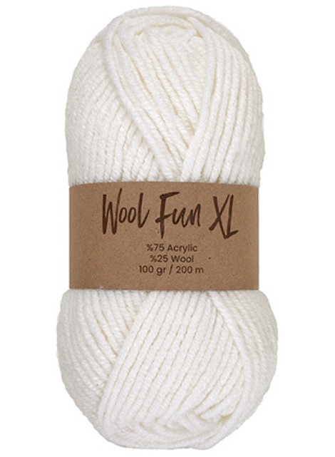 Lammy Yarns Wool Fun XL White (025)