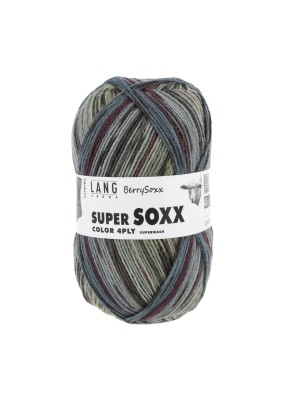 Lang Yarns Super Soxx Color 4 Ply Berrysoxx Elderberry (0474)