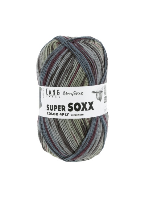 Lang Yarns Super Soxx Color 4 Ply Berrysoxx Elderberry (0474)