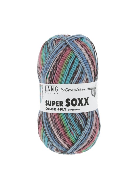 Lang Yarns Super Soxx 4 Ply Icecreamsoxx Rainbow Sherbert (0479)