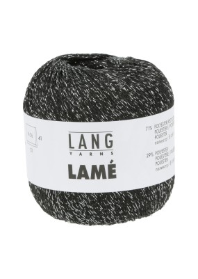 Lang Yarns Lame Black Silver (0104)