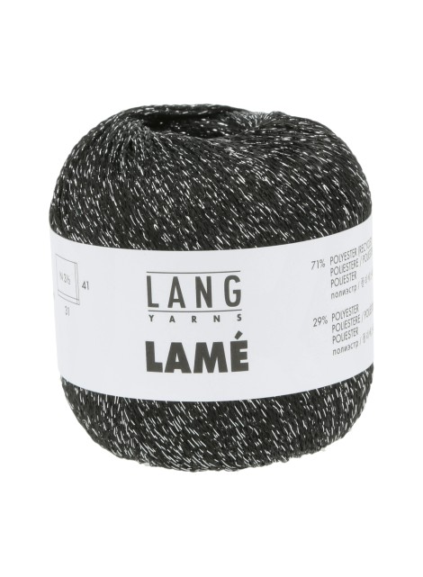 Lang Yarns Lame Black Silver (0104)