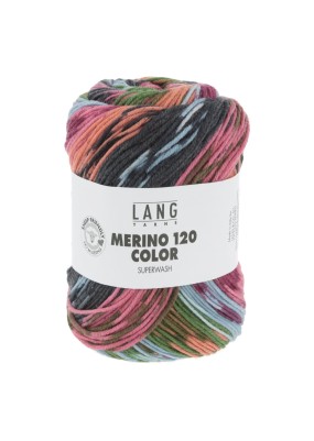 Lang Yarns Merino 120 Color Rose Bomb (0003)