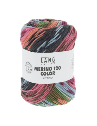 Lang Yarns Merino 120 Color Rose Bomb (0003)