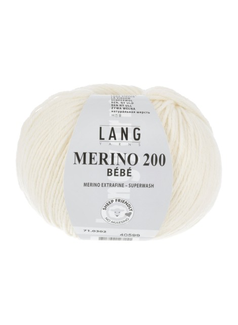 Lang Yarns Merino 200 Bebe Cream (0302)