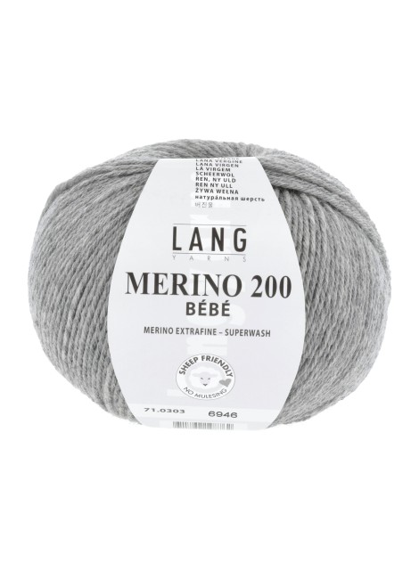 Lang Yarns Merino 200 Bebe Grey (0303)