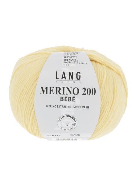 Lang Yarns Merino 200 Bebe Lemon (0314)