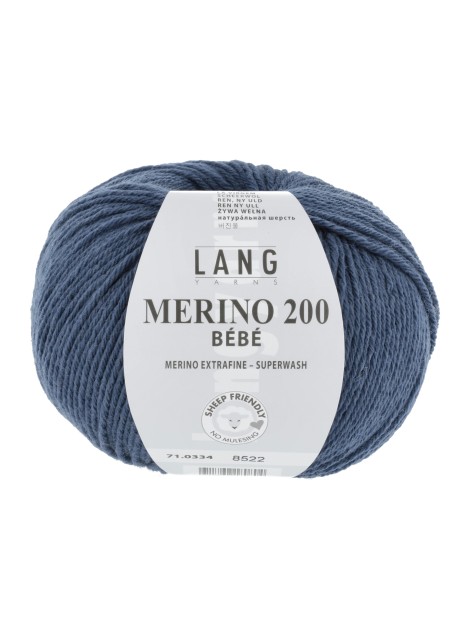 Lang Yarns Merino 200 Bebe Denim (0334)