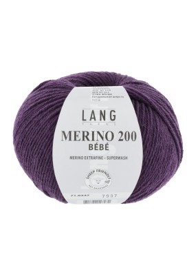 Lang Yarns Merino 200 Bebe Eggplant (0347)