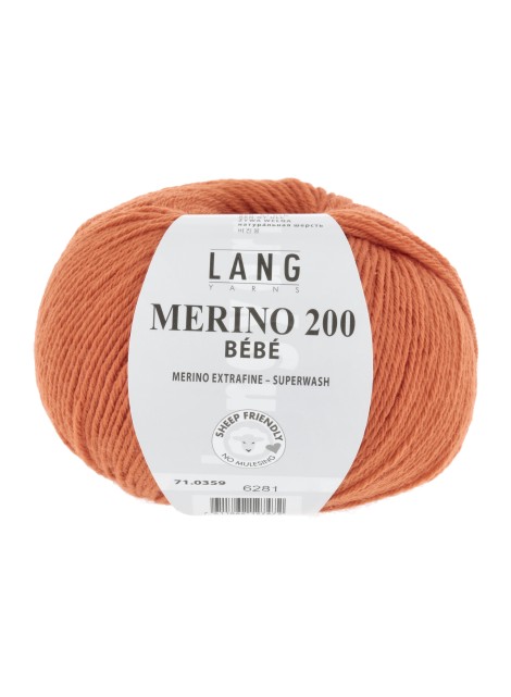 Lang Yarns Merino 200 Bebe Orange (0359)