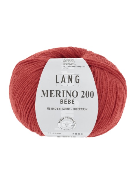 Lang Yarns Merino 200 Bebe Tomato (0360)