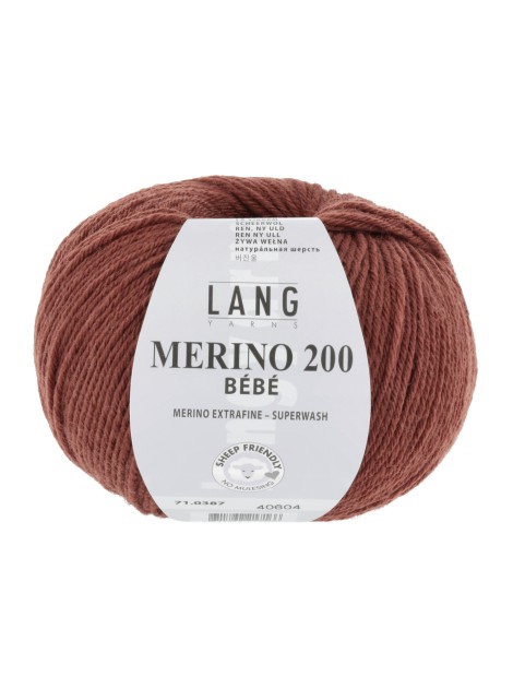 Lang Yarns Merino 200 Bebe Brick (0387)