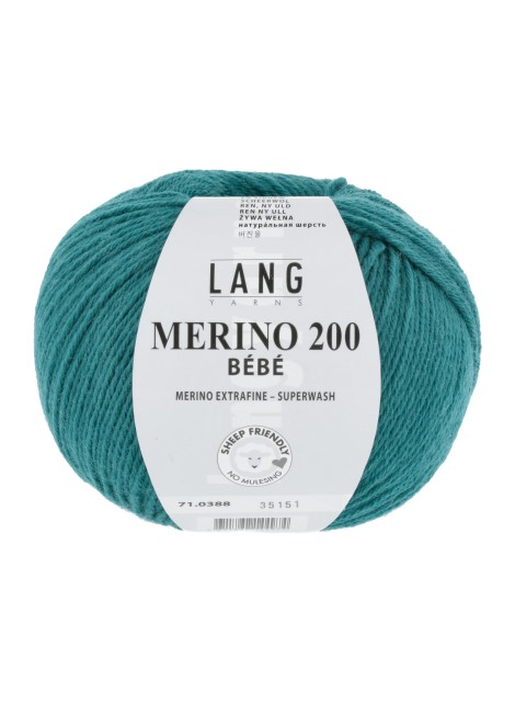 Lang Yarns Merino 200 Bebe Emerald (0388)