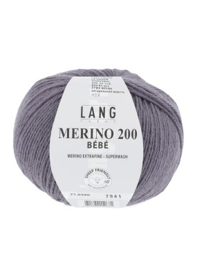 Lang Yarns Merino 200 Bebe Vintage Purple (0390)