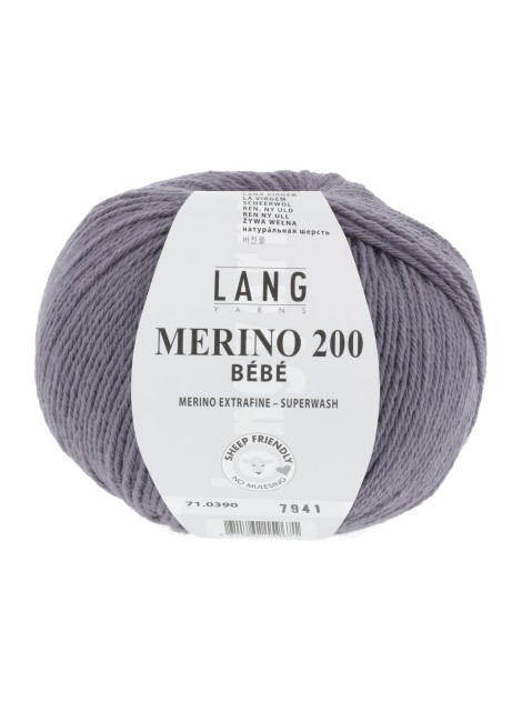 Lang Yarns Merino 200 Bebe Vintage Purple (0390)