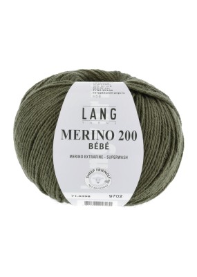 Lang Yarns Merino 200 Bebe Olive (0398)