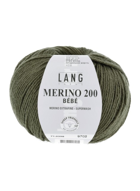 Lang Yarns Merino 200 Bebe Olive (0398)