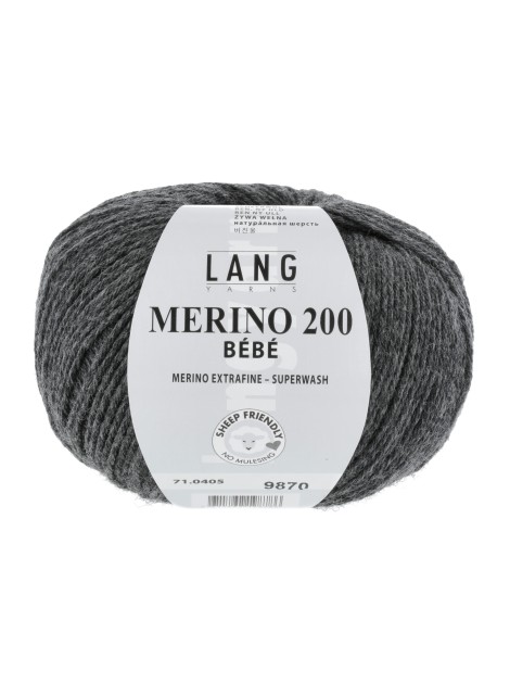 Lang Yarns Merino 200 Bebe Dark Gray (0405)