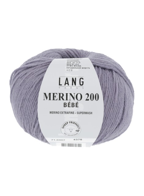 Lang Yarns Merino 200 Bebe Purple (0407)