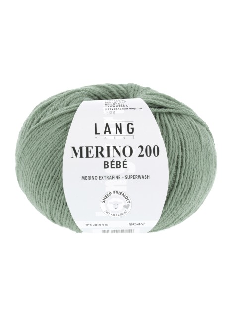 Lang Yarns Merino 200 Bebe Sage Green (0416)